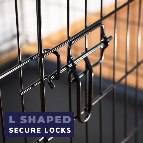 Dog Puppy Cage Folding 2 Door Crate