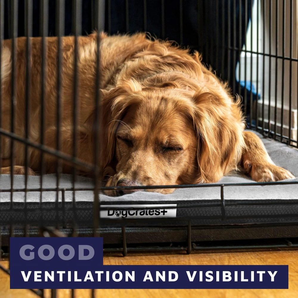Dog Puppy Cage Folding 2 Door Crate