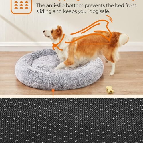 Fluffy Calming Pet Bed with Washable Cover