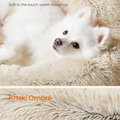Fluffy Calming Pet Bed with Washable Cover