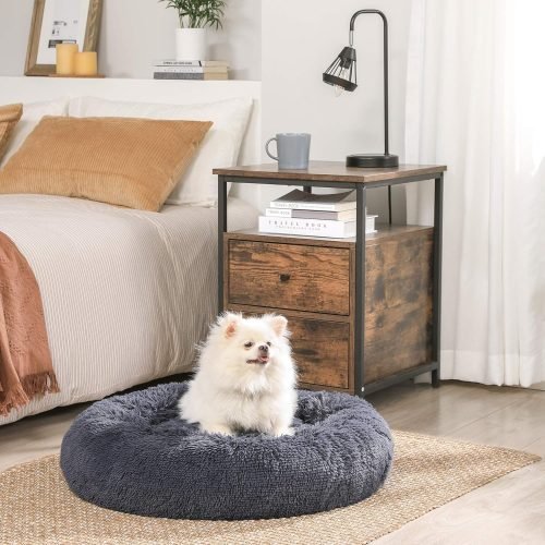 Fluffy Calming Pet Bed with Washable Cover