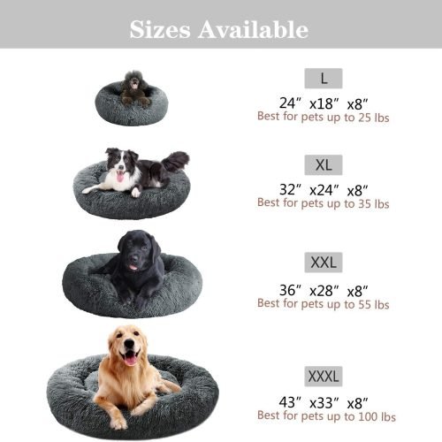 Donut Cuddler Washable Self-Warming Pet Bed