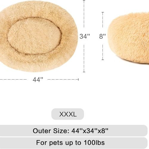 Donut Cuddler Washable Self-Warming Pet Bed