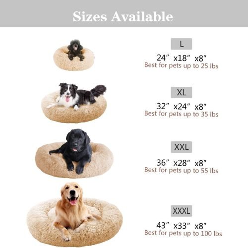 Donut Cuddler Washable Self-Warming Pet Bed