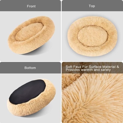 Donut Cuddler Washable Self-Warming Pet Bed