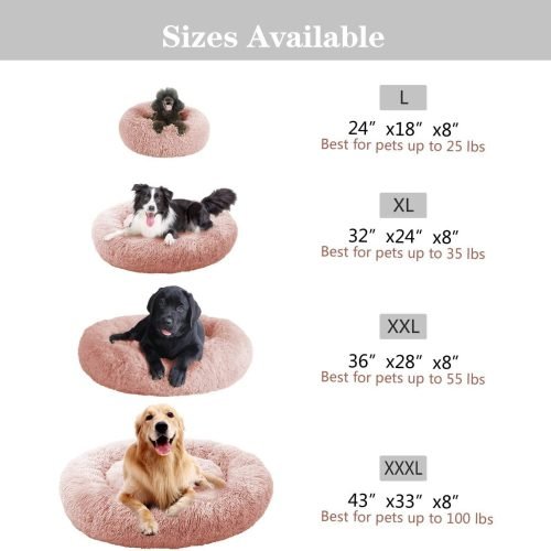 Donut Cuddler Washable Self-Warming Pet Bed