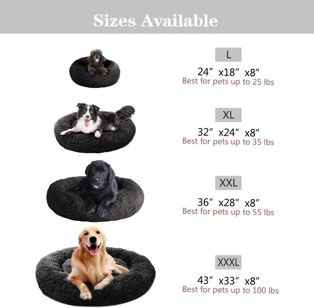 Donut Cuddler Washable Self-Warming Pet Bed