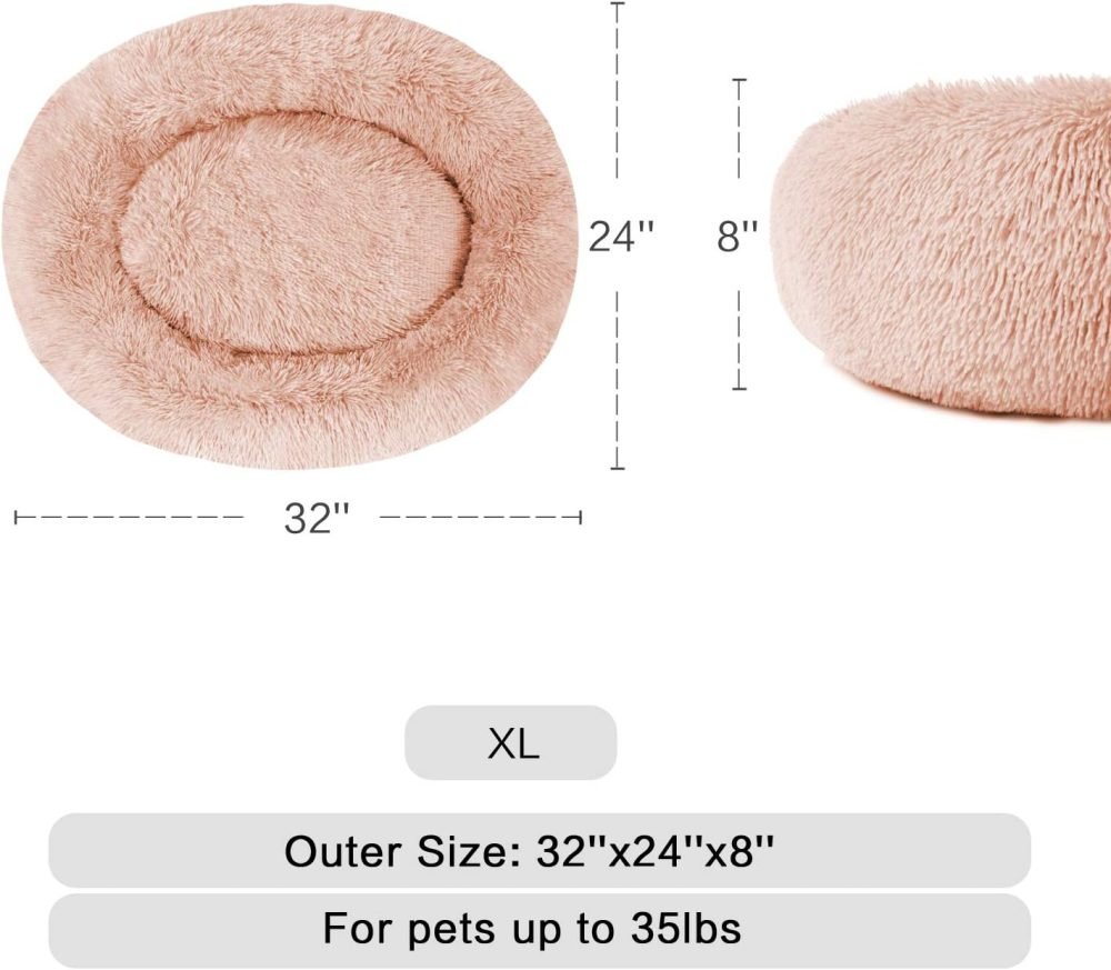 Donut Cuddler Washable Self-Warming Pet Bed