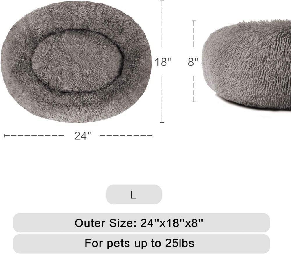 Donut Cuddler Washable Self-Warming Pet Bed