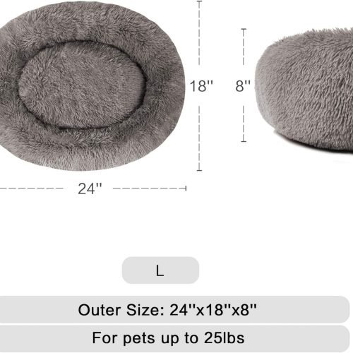 Donut Cuddler Washable Self-Warming Pet Bed