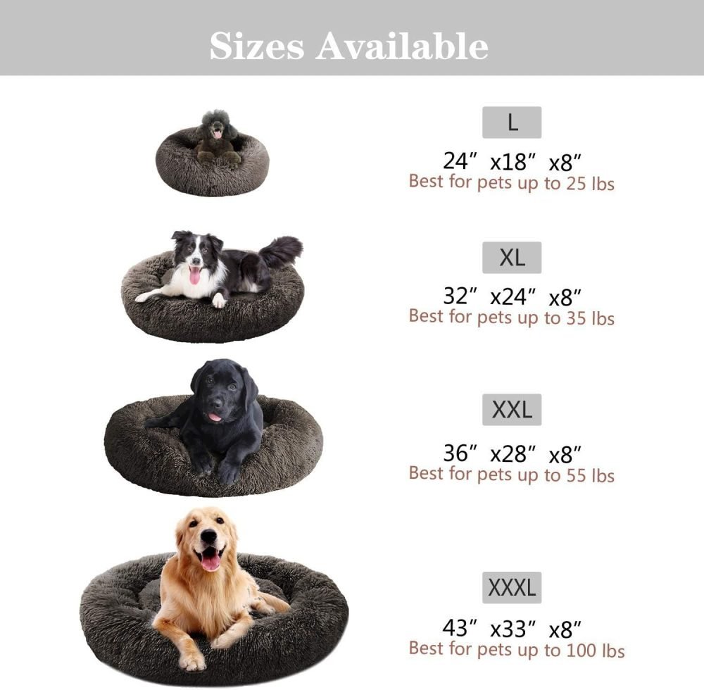 Donut Cuddler Washable Self-Warming Pet Bed