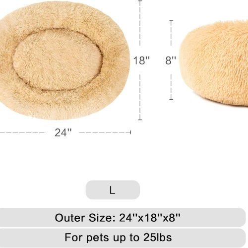 Donut Cuddler Washable Self-Warming Pet Bed