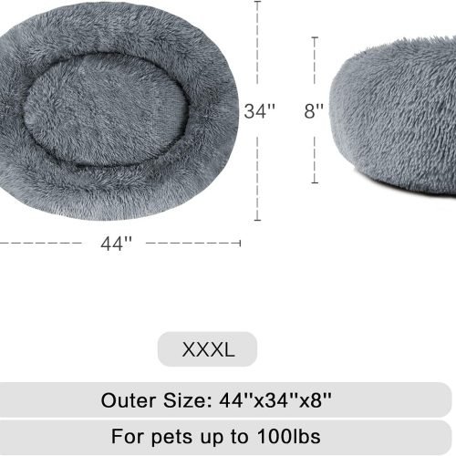 Donut Cuddler Washable Self-Warming Pet Bed