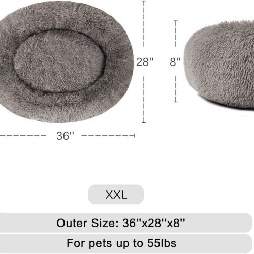 Donut Cuddler Washable Self-Warming Pet Bed