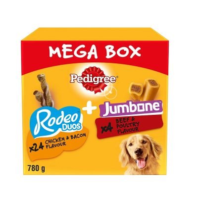 Pedigree Mega Box: Chicken & Bacon Treats for Dogs