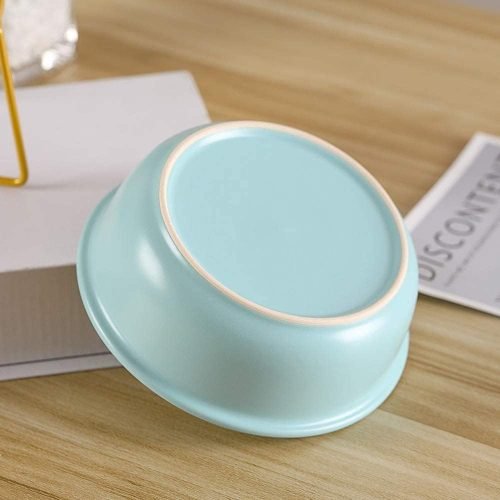 Ceramic Dog Bowls Elevated Tilted - Raised Dog Bowl with Metal Stand
