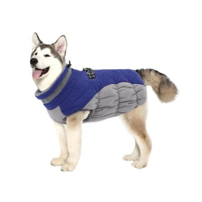 Lelepet Winter Dog Coat Warm Dog Coat with Harness