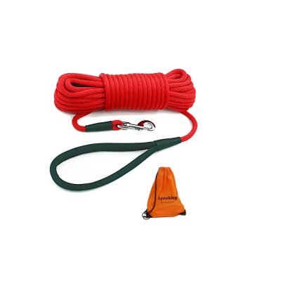 Training Leads lynxking Check Cord Dog Leash Long Lead Training Tracking Line Comfortable Handle Heavy Duty