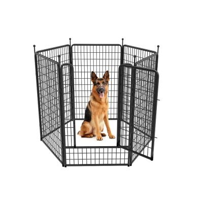 Rollick Dog Playpen, 60cm Height for Puppies/Small Dogs, 6 Panels
