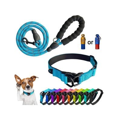 Mauts Dog Collar, Adjustable Dog Collar and Lead Set for Large Medium Small Dogs