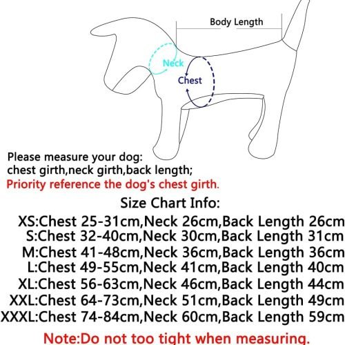 JoyDaog Reversible Dog Coats for Small Dogs