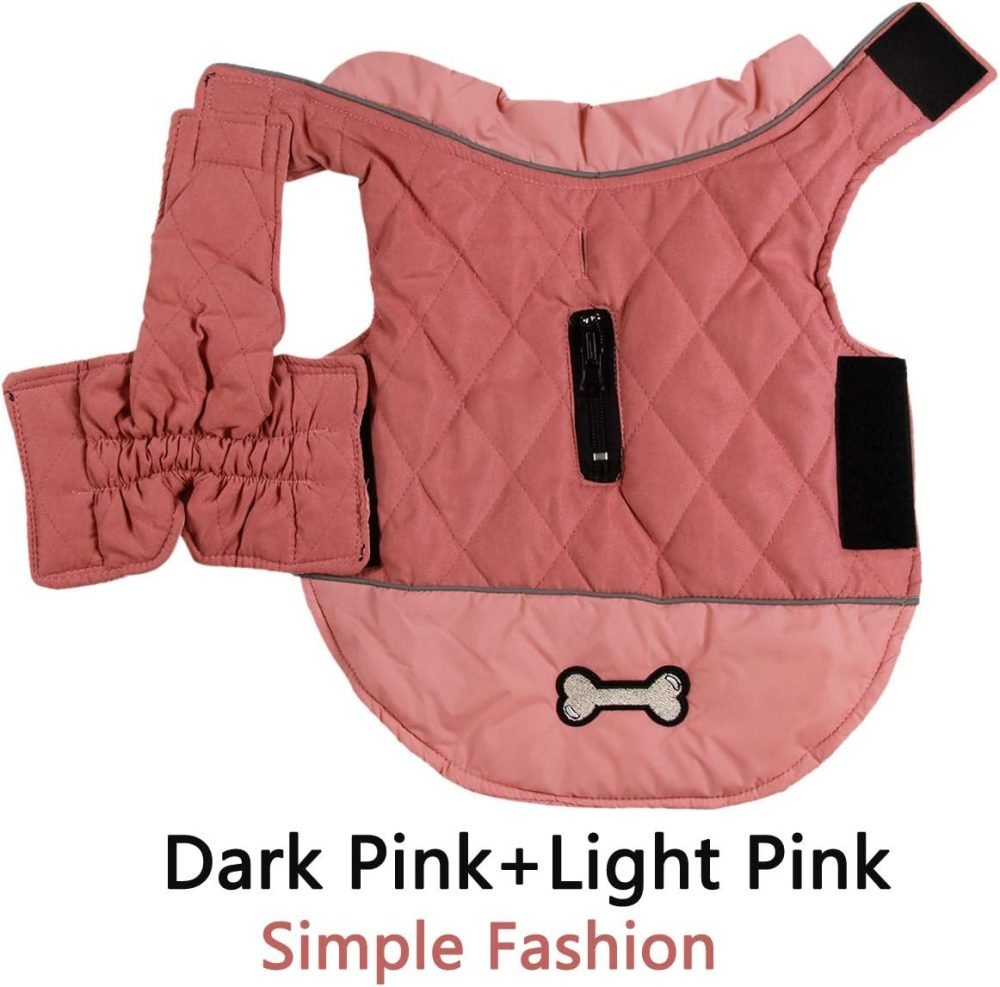 JoyDaog Reversible Dog Coats for Small Dogs