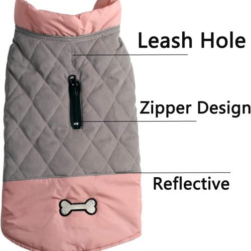 JoyDaog Reversible Dog Coats for Small Dogs