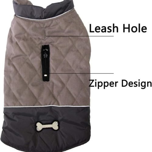JoyDaog Reversible Dog Coats for Small Dogs
