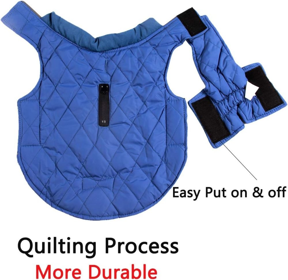 JoyDaog Reversible Dog Coats for Small Dogs