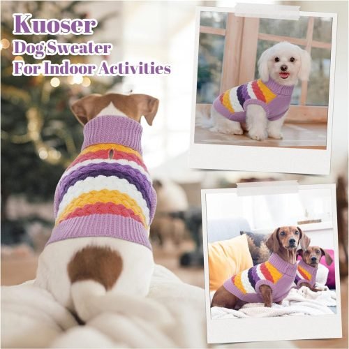 Kuoser Dog jumpers, Warm Dog Sweater for Dogs