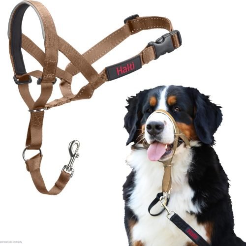 HALTI Headcollar Size 3 Black, UK Bestselling Harness to Stop Pulling on the Lead