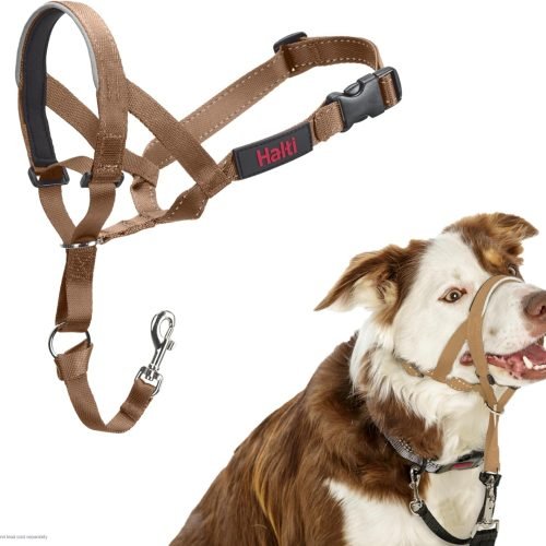 HALTI Headcollar Size 3 Black, UK Bestselling Harness to Stop Pulling on the Lead