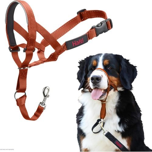 HALTI Headcollar Size 3 Black, UK Bestselling Harness to Stop Pulling on the Lead