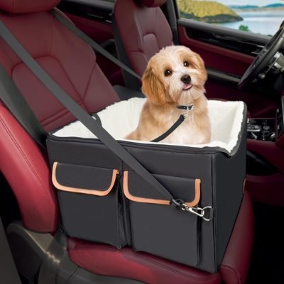 Cosibell Dog Car Seat – Double-Sided Pet Car Seat with Adjustable Safety Strap