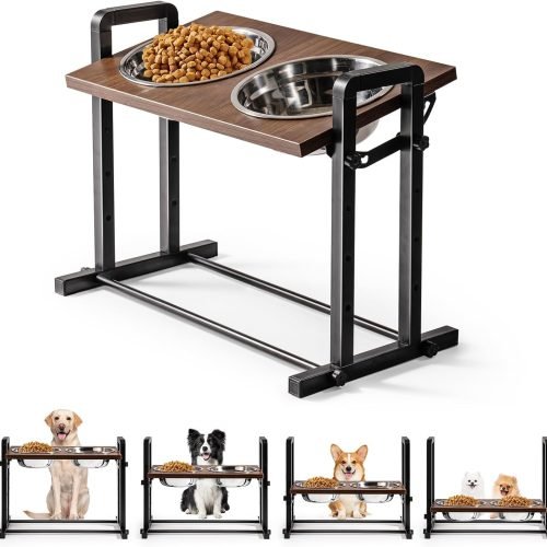 MEWOOFUN Raised Dog Bowl for Large Medium Size Dogs