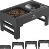 ELS PET Raised Dog Bowl, 2-in-1 Elevated Dog Bowl