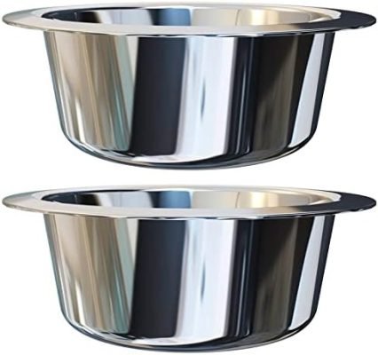 OXKOX Pack of 2 Dog Bowl – Stainless Steel Dishwasher Safe