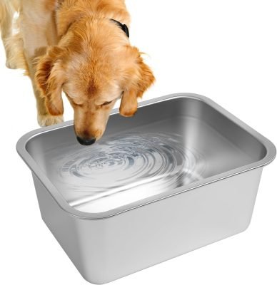 Sbayool 11.4 L Stainless Steel Dog Bowls