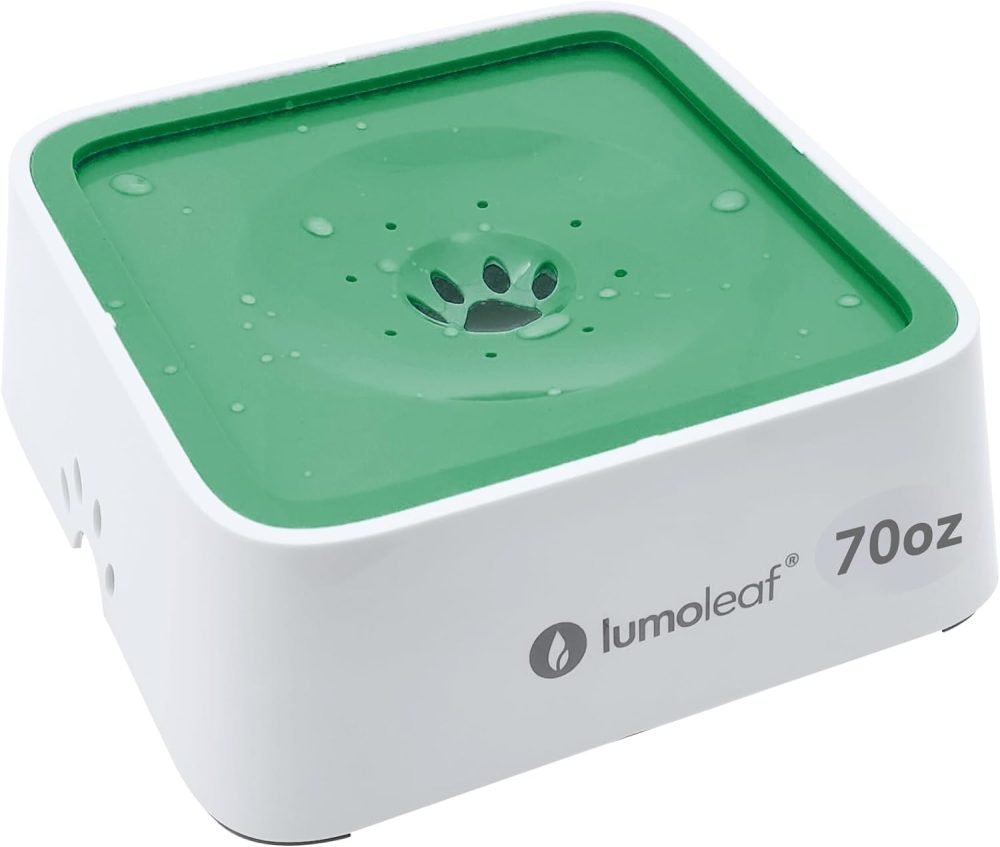 LumoLeaf 135oz No Spill Dog Water Bowl