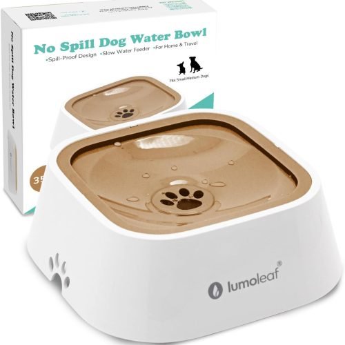 LumoLeaf 135oz No Spill Dog Water Bowl