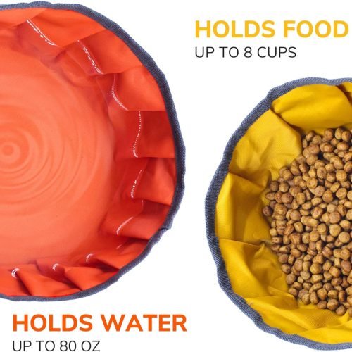 LumoLeaf Collapsible Dog Travel Bowls