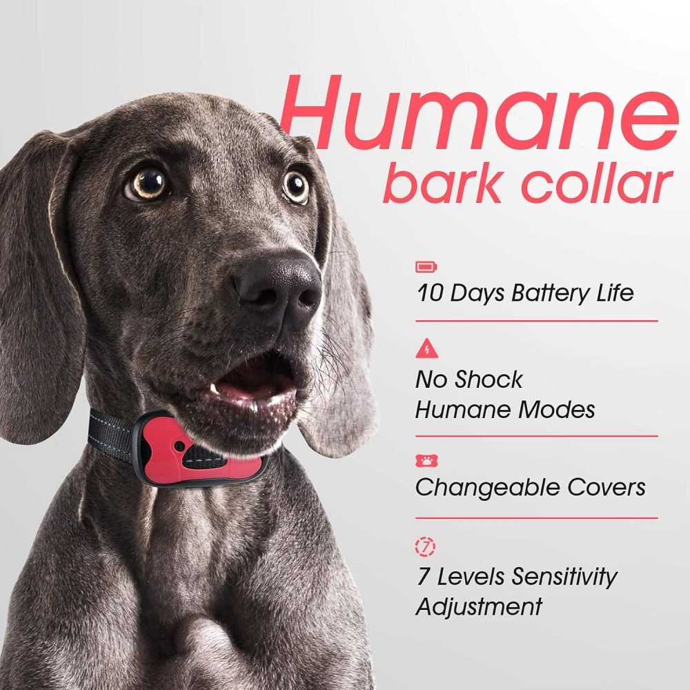 PcEoTllar Bark Collar, Anti Bark Collars for Dogs