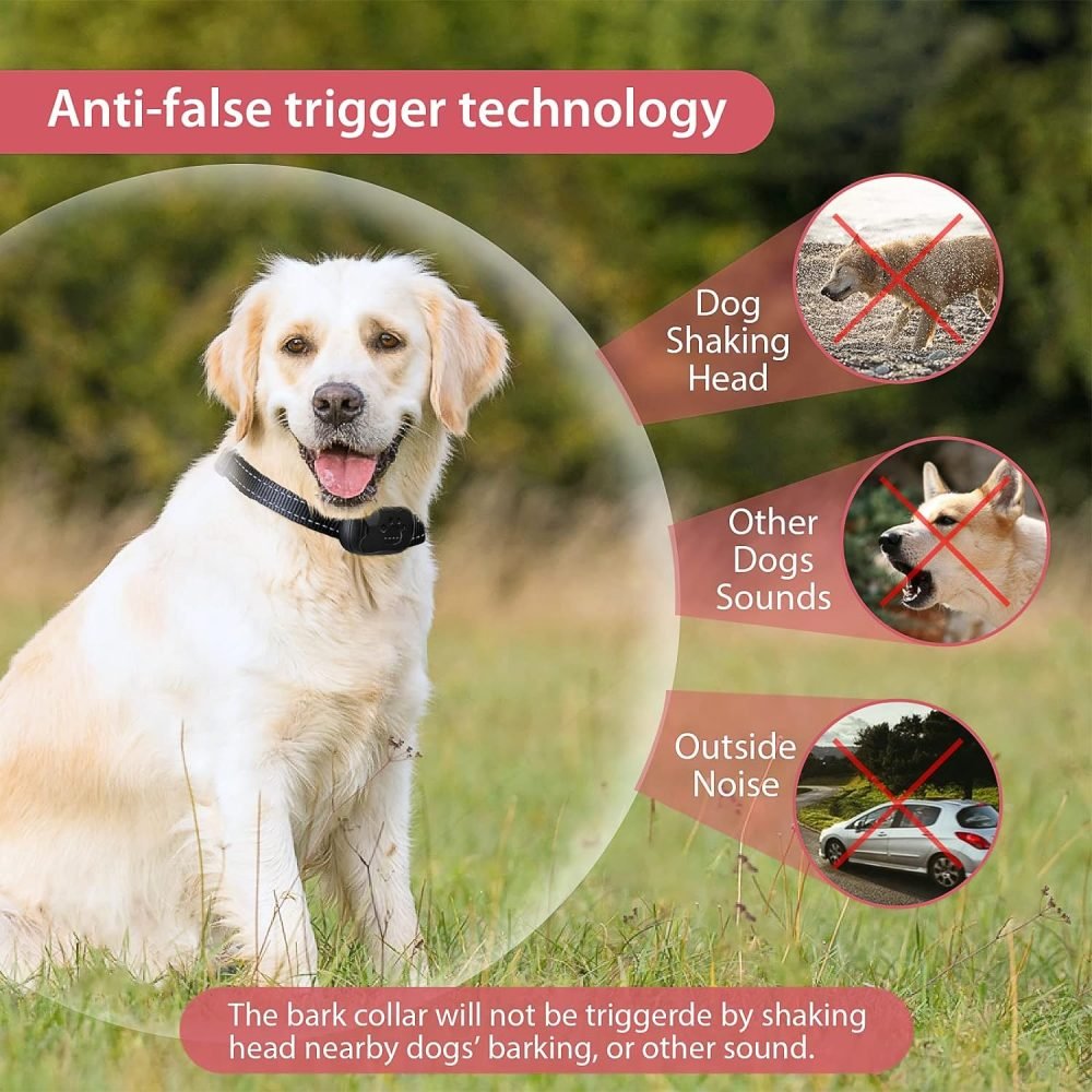 PcEoTllar Bark Collar, Anti Bark Collars for Dogs