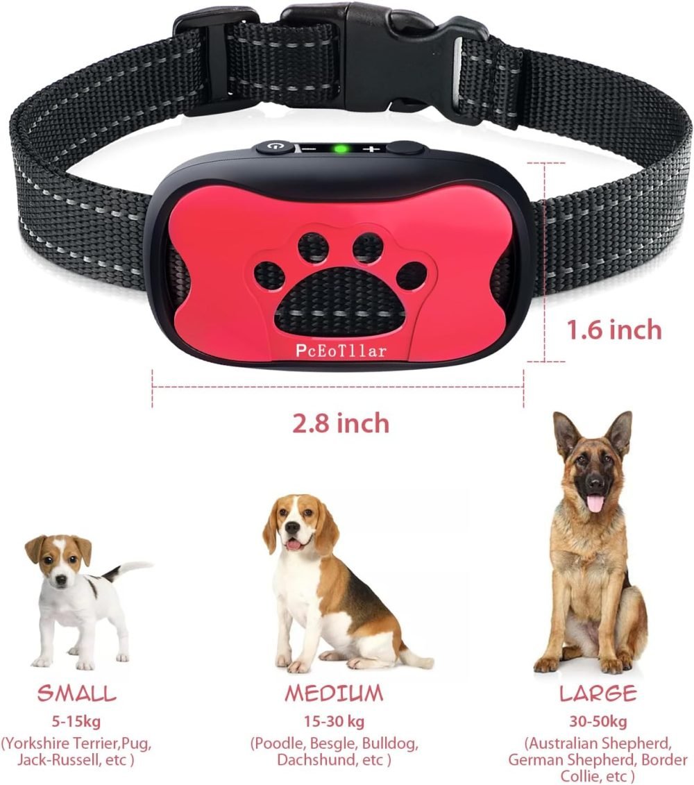 PcEoTllar Bark Collar, Anti Bark Collars for Dogs