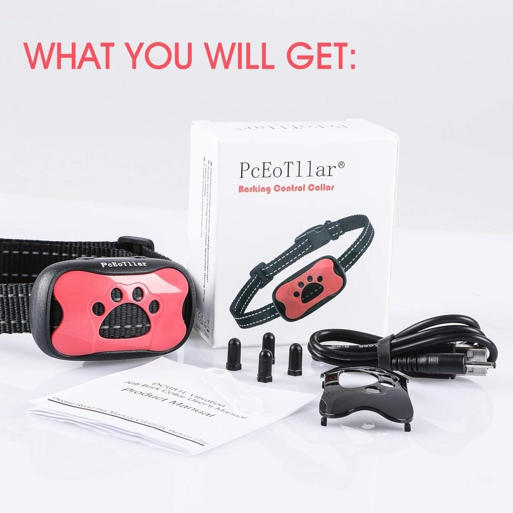PcEoTllar Bark Collar, Anti Bark Collars for Dogs