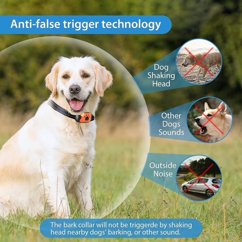 PcEoTllar Bark Collar, Anti Bark Collars for Dogs