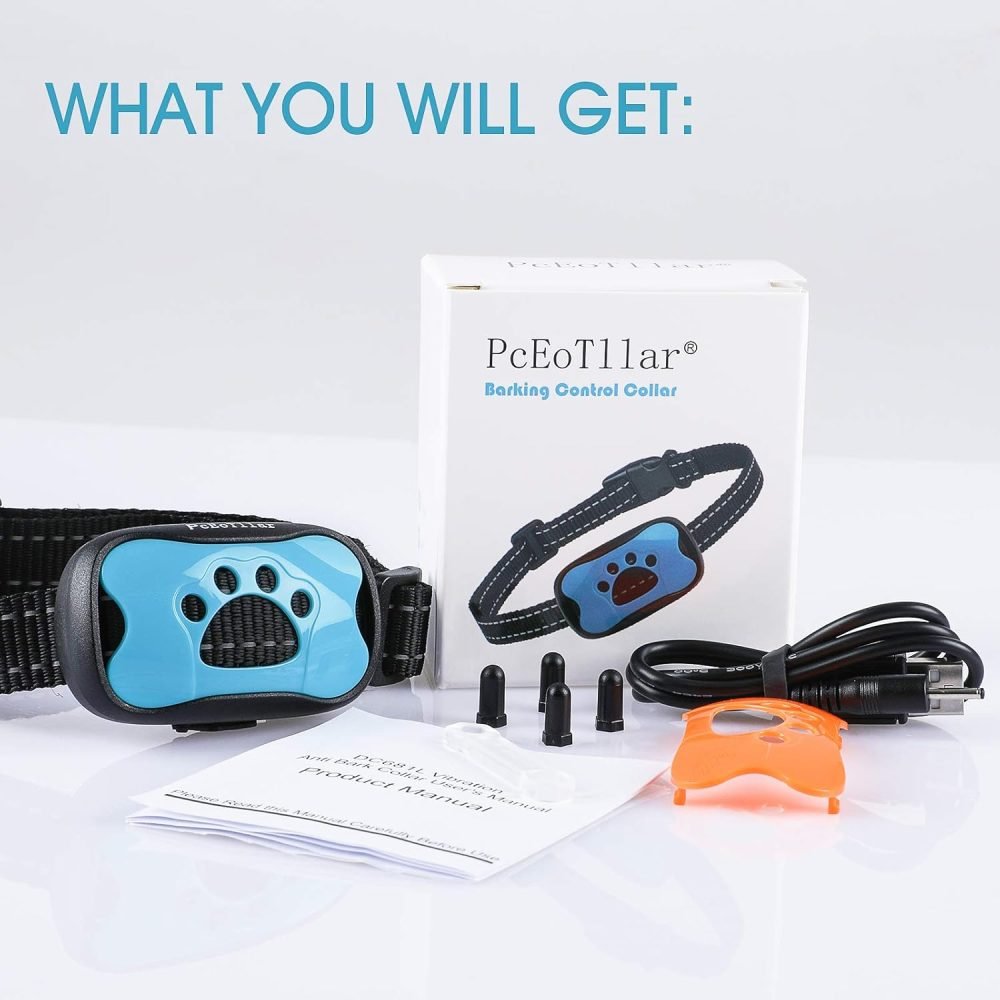 PcEoTllar Bark Collar, Anti Bark Collars for Dogs