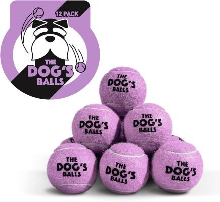 The Little Dog’s Balls, Dog Tennis Balls, 6-Pack Small Blue Dog Toy, Strong Dog & Puppy Tennis Ball