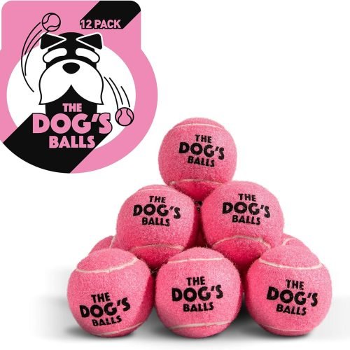 The Little Dog's Balls, Dog Tennis Balls, 6-Pack Small Blue Dog Toy, Strong Dog & Puppy Tennis Ball