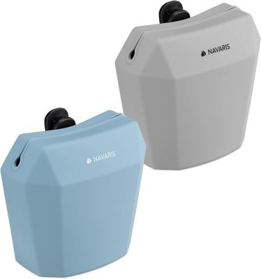 Navaris Silicone Dog Treat Pouches – Set of 2 – Doggie Treats Bags with Waist Clip